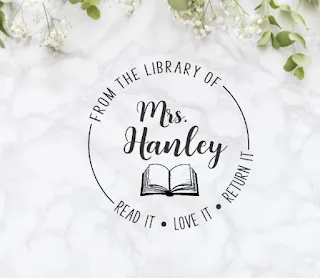 Custom Book Stamp Personalized Teacher Gifts