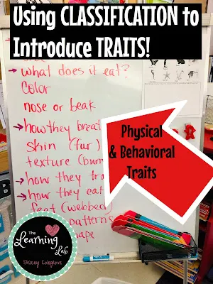 Use Classification to Introduce Traits Physical and Behavioral Traits, NGSS