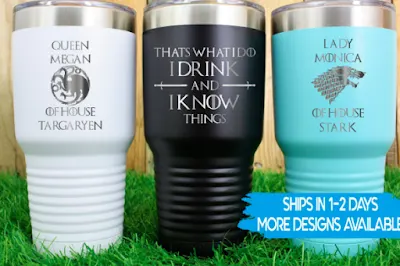 Game of Thrones Cups Personalized Teacher Gifts