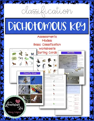 Classification using Dichotomous Key NGSS: traits and classification